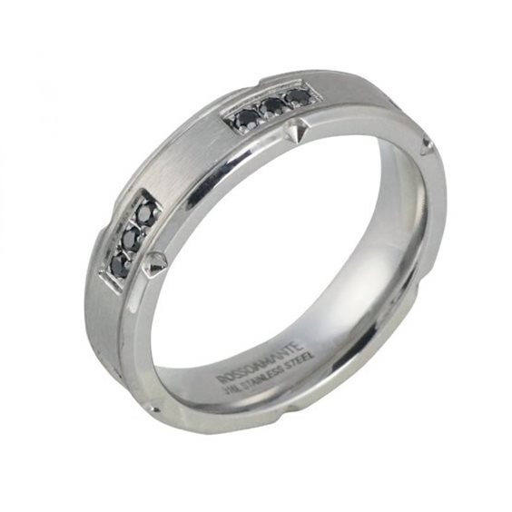 Anello Rosso Amante Uomo in Acciaio Spinello UAN027HB22 - UAN027HB22